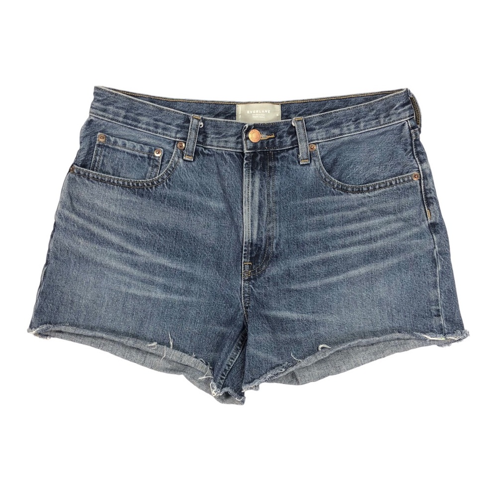 Everlane The Denim Short Women's Size 30 Organic Cotton 3.5" Inseam Fray Hem